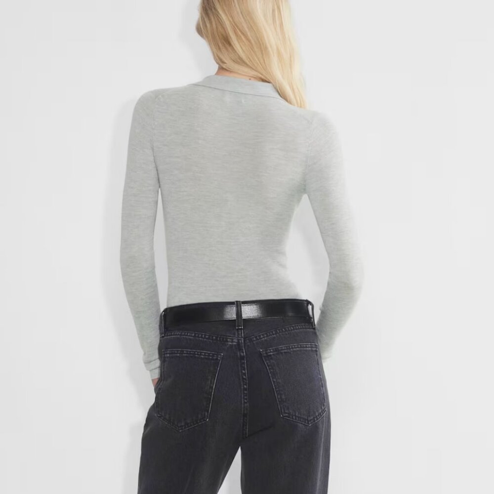 Wilfred Clarette Merino Wool Polo Sweater - Picture 12 of 15